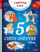 Couverture du livre « Disney - 5 chefs-d'oeuvre de disney cp » de Isabelle Albertin aux éditions Hachette Education