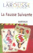 Couverture du livre « La Fausse Suivante » de Pierre De Marivaux aux éditions Larousse