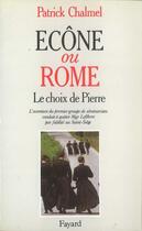 Couverture du livre « Econe ou rome ? - le choix de pierre » de  aux éditions Jubile