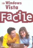 Couverture du livre « Windows vista facile » de Lilen Henri aux éditions First Interactive