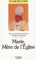 Couverture du livre « Marie mère de l'Eglise » de Jean-Paul Ii aux éditions Jubile