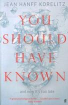 Couverture du livre « You should have known » de Jean Hanff Korelitz aux éditions Faber Et Faber