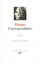 Couverture du livre « Correspondance Tome 5 ; janvier 1758 - septembre 1760 » de Voltaire aux éditions Gallimard