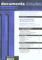 Couverture du livre « Les institutons du royaume-uni » de Jacques Leruez aux éditions Documentation Francaise