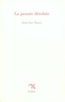 Couverture du livre « La pensee derobee » de Martin/Nancy J L aux éditions Galilee