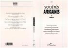 Couverture du livre « Sociétés africaines 3 et diaspora » de Babacar Sall aux éditions L'harmattan