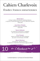 Couverture du livre « Cahiers charlevoix 10 - etudes franco-ontariennes » de Michel Bock aux éditions Les Presses De L'universite D'ottawa