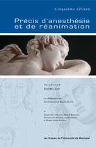 Couverture du livre « Précis d'anesthésie et de réanimation » de Benoit Plaud et Joanne Guay et René Martin aux éditions Epagine