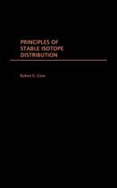 Couverture du livre « Principles of Stable Isotope Distribution » de Criss Robert E aux éditions Oxford University Press Usa