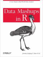 Couverture du livre « Data mashups in R » de Jeremy Leipzig et Xiao-Yi Li aux éditions O Reilly