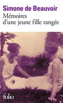 Couverture du livre « Mémoires d'une jeune fille rangée » de Simone De Beauvoir aux éditions Folio
