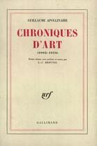 Couverture du livre « Chroniques d'art (1902-1918) » de Guillaume Apollinaire aux éditions Gallimard (patrimoine Numerise)