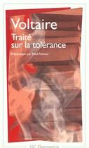 Couverture du livre « Traite sur la tolérance » de Voltaire aux éditions Flammarion