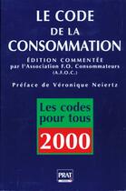 Couverture du livre « Code de la consommation 2000 » de Afoc aux éditions Prat