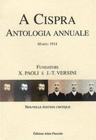 Couverture du livre « A Cispra. Edition Critique Et Traduction » de Paoli Versini aux éditions Alain Piazzola