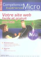 Couverture du livre « VOTRE SITE WEB AVEC NVU FACILE ET GRATUIT » de Divers/ aux éditions Knowware