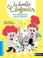 Couverture du livre « La famille Clafoutis : pas de blinis pour le chaton ! » de Aurore Damant et Mymi Doinet aux éditions Nathan