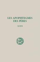 Couverture du livre « Les apophtegmes des pères t.2 » de  aux éditions Cerf