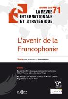 Couverture du livre « L'avenir de la Francophonie » de Didier Billion aux éditions Dalloz