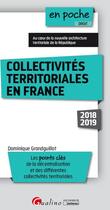 Couverture du livre « Collectivités territoriales en France (édition 2018/2019) » de Dominique Grandguillot aux éditions Gualino