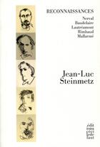 Couverture du livre « Reconnaissances » de Jean-Luc Steinmetz aux éditions Cecile Defaut