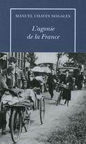 Couverture du livre « L'agonie de la France » de Manuel Chaves Nogales aux éditions Table Ronde