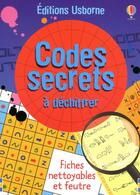 Couverture du livre « FICHES JEUX ; codes secrets à déchifrer » de Emily Bone aux éditions Usborne