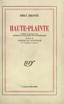 Couverture du livre « Haute-plainte » de Emily Bronte aux éditions Gallimard