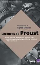 Couverture du livre « Lectures de Proust » de Raphael Enthoven aux éditions Fayard