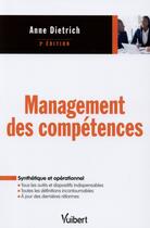 Couverture du livre « Management des compétences (3e édition) » de Anne Dietrich aux éditions Vuibert