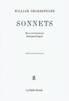 Couverture du livre « Sonnets » de William Shakespeare aux éditions Table Ronde