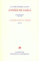 Couverture du livre « Invention du temps t02 annees » de Claude-Michel Cluny aux éditions La Difference