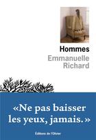 Couverture du livre « Hommes » de Emmanuelle Richard aux éditions Editions De L'olivier