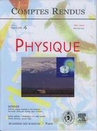 Couverture du livre « Comptes rendus academie des sciences, physique, t.5, fascicule 4, mai 2004 : ultimate energy particles » de  aux éditions Elsevier