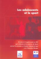 Couverture du livre « Les adolescents et le sport - enquete 2001 » de Canneva Herve aux éditions Insep Diffusion