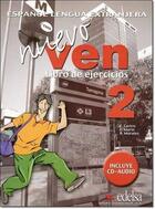 Couverture du livre « Nuevo ven 2 - cahier + cd » de Marin Arrese Fernand aux éditions Didier