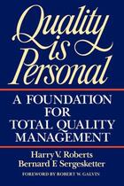 Couverture du livre « Quality Is Personal » de Harry Roberts aux éditions Free Press