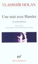 Couverture du livre « Une nuit avec Hamlet et autres poèmes (1932-1970) » de Vladimir Holan aux éditions Gallimard