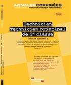 Couverture du livre « Technicien, technicien principal de 2e classe 2016 ; concours specialités II » de Cig Petite Couronne aux éditions Documentation Francaise