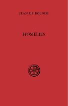 Couverture du livre « Homélies » de Jean Bolnisi aux éditions Cerf