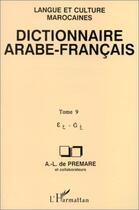 Couverture du livre « Dictionnaire arabe-francais » de Premare A.L. De aux éditions Editions L'harmattan