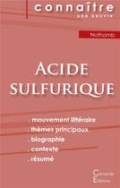 Couverture du livre « Acide sulfurique, de Amélie Nothomb » de  aux éditions Editions Du Cenacle
