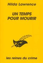 Couverture du livre « Un temps pour mourir » de Hilda Lawrence aux éditions Editions Du Masque