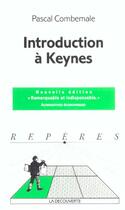 Couverture du livre « Introduction A Keynes » de Pascal Combemale aux éditions La Decouverte