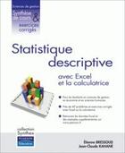 Couverture du livre « Statistique descriptive » de Etienne Bressoud aux éditions Pearson