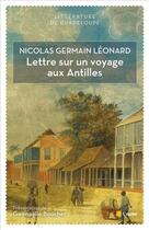 Couverture du livre « Lettre sur un voyage aux Antilles » de Nicolas Germain Léonard aux éditions Editions De L'aube