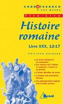 Couverture du livre « Histoire romaine, de Tite-Live ; livre XXX, 12-17 » de Philippe Guisard aux éditions Breal