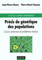 Couverture du livre « Precis De Genetique Des Populations » de J-C Derym aux éditions Dunod