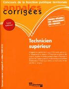 Couverture du livre « Technicien supérieur ; concours externe ; catégorie B (édition 2009/2010) » de  aux éditions Documentation Francaise