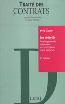 Couverture du livre « Droit des societes » de Guyon/Ghestin aux éditions Lgdj